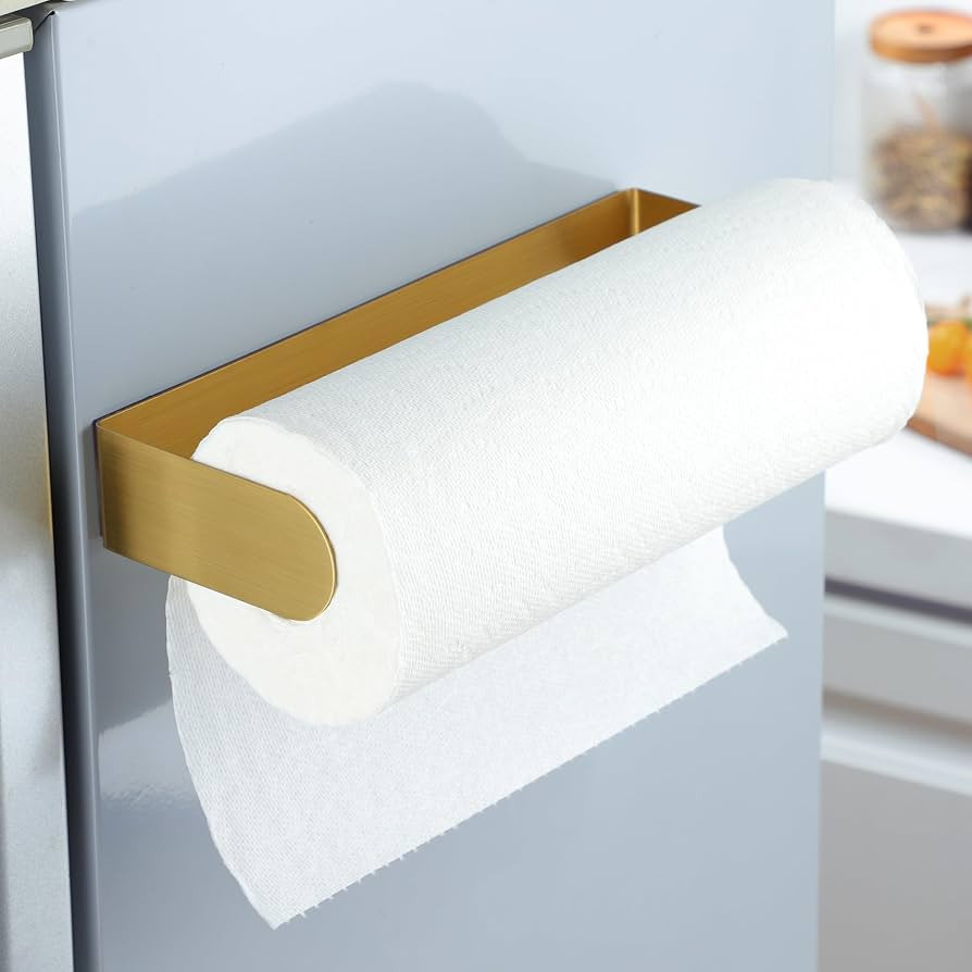 DELITON Magnetic Paper Towel Holder - Magnetic Paper Towel Holder for Refrigerator Strong Magnet ... | Amazon (US)