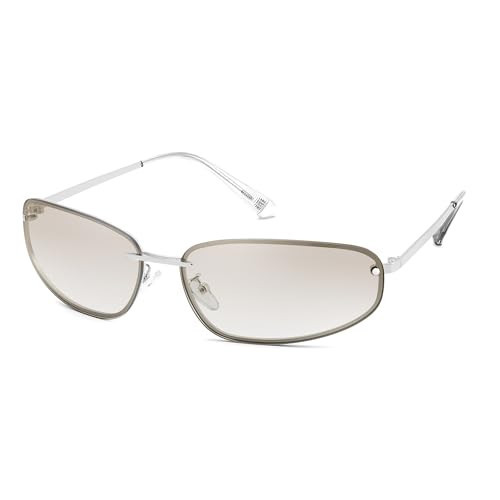 FEISEDY Trendy Y2K Sunglasses for Women Cool Futuristic Retro Metal Style Glasses B4194 | Amazon (US)
