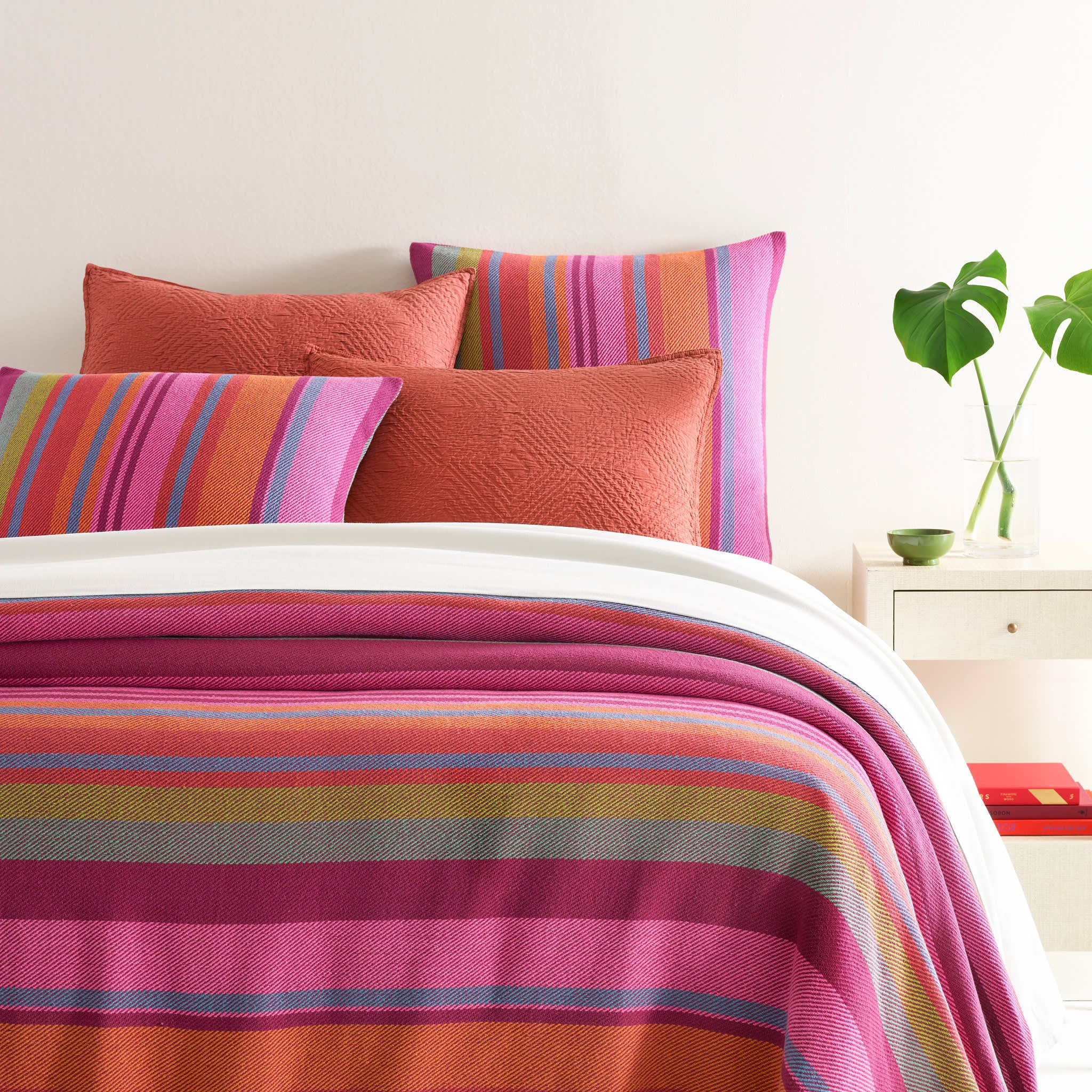 Pilar Stripe Blanket - Full/Queen | Annie Selke