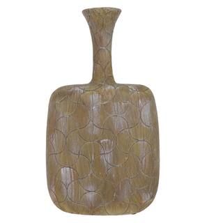 14" Brown Carved Vase by Ashland® | Michaels Stores