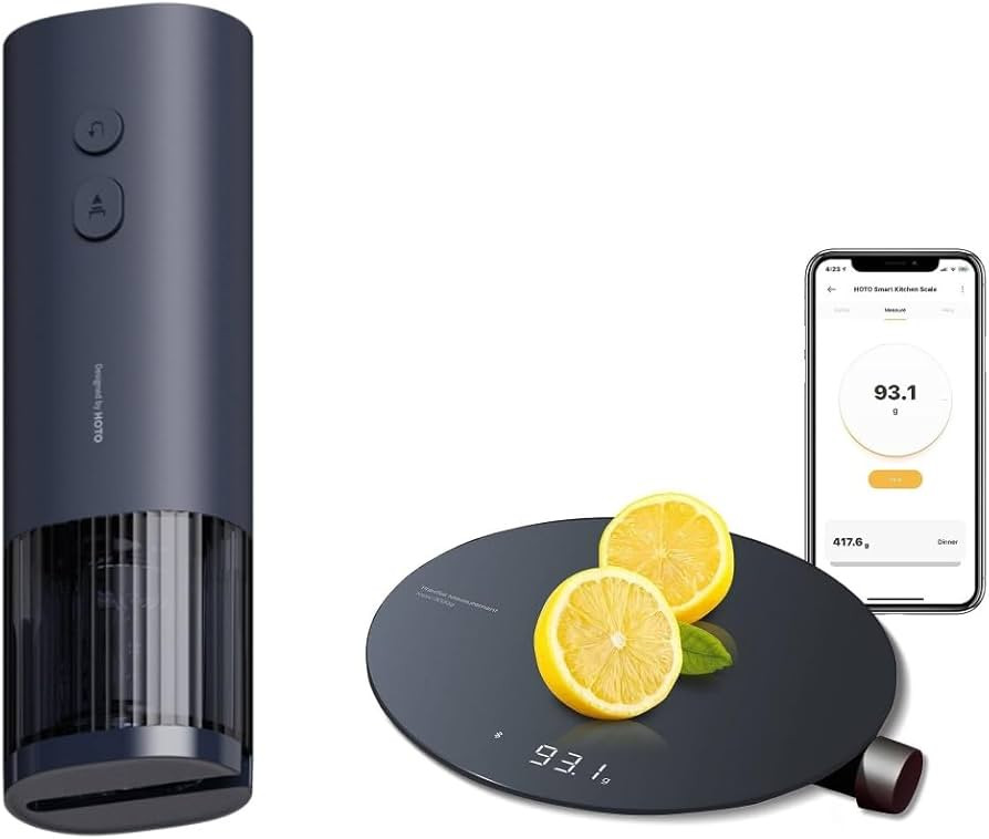 HOTO Electric Wine Opener, Battery Operated Wine Bottle Opener Bunble with HOTO Smart Food Scale,... | Amazon (US)