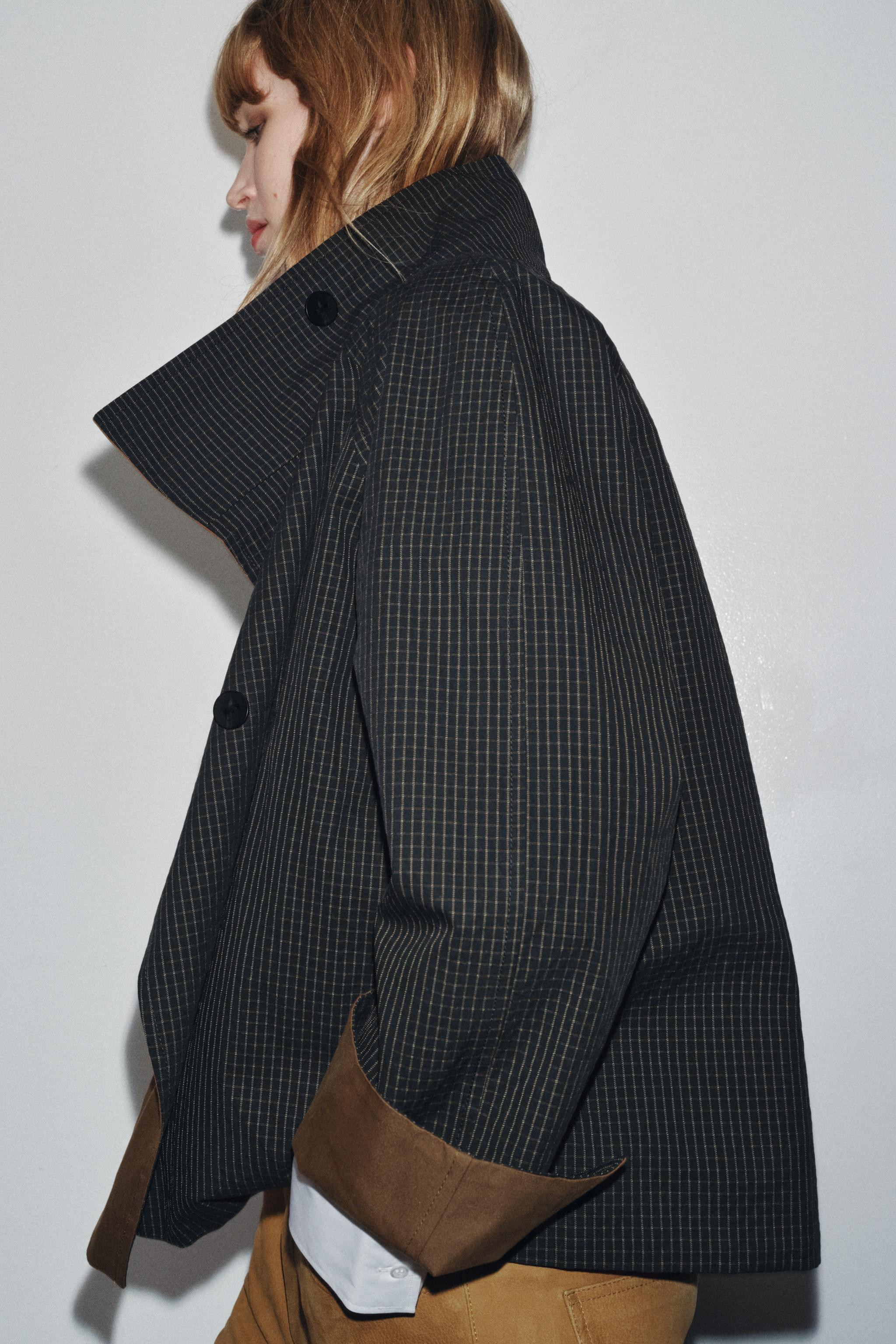 ZW COLLECTION REVERSIBLE SHORT TRENCH COAT | Zara Canada