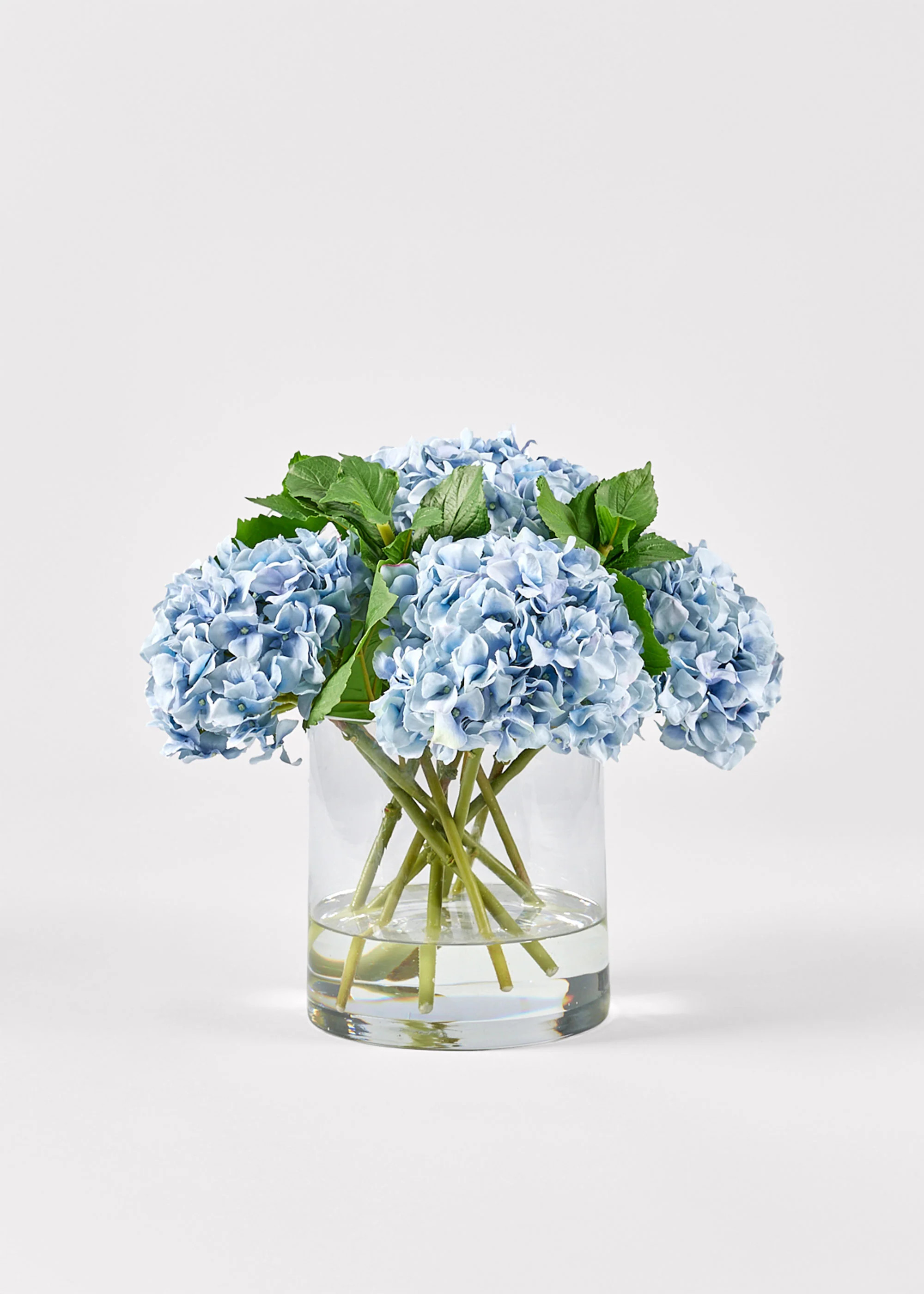 Hydrangea Arrangement in Vase | Elevated Faux Flowers at Afloral.com | Afloral