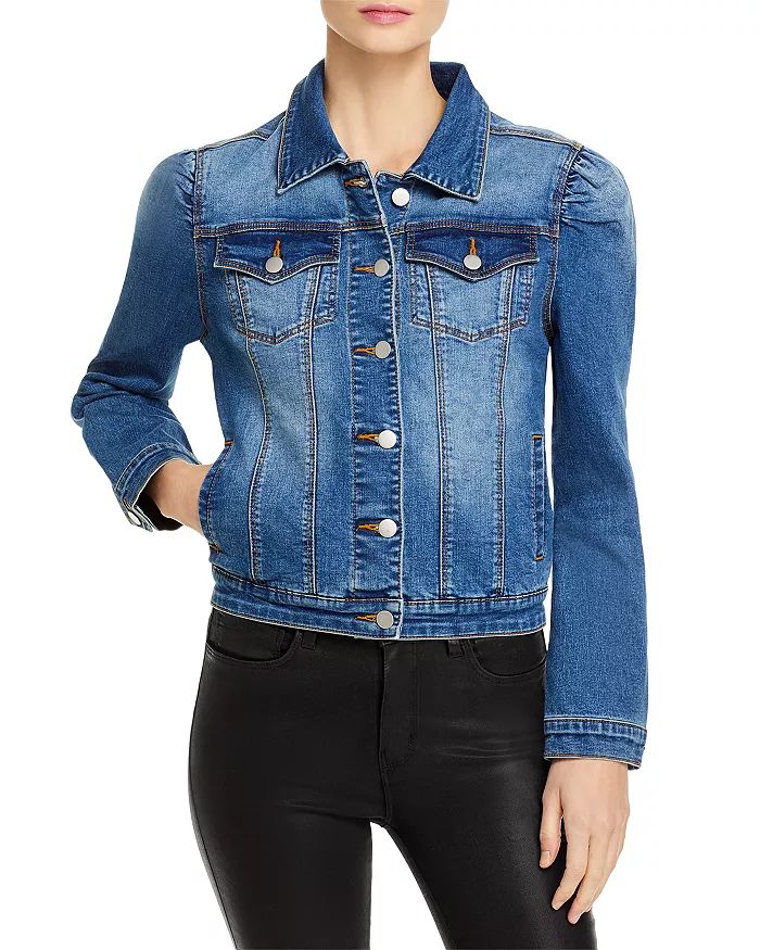 AQUA Puff Sleeve Denim Jacket - 100% Exclusive Women - Bloomingdale's | Bloomingdale's (US)