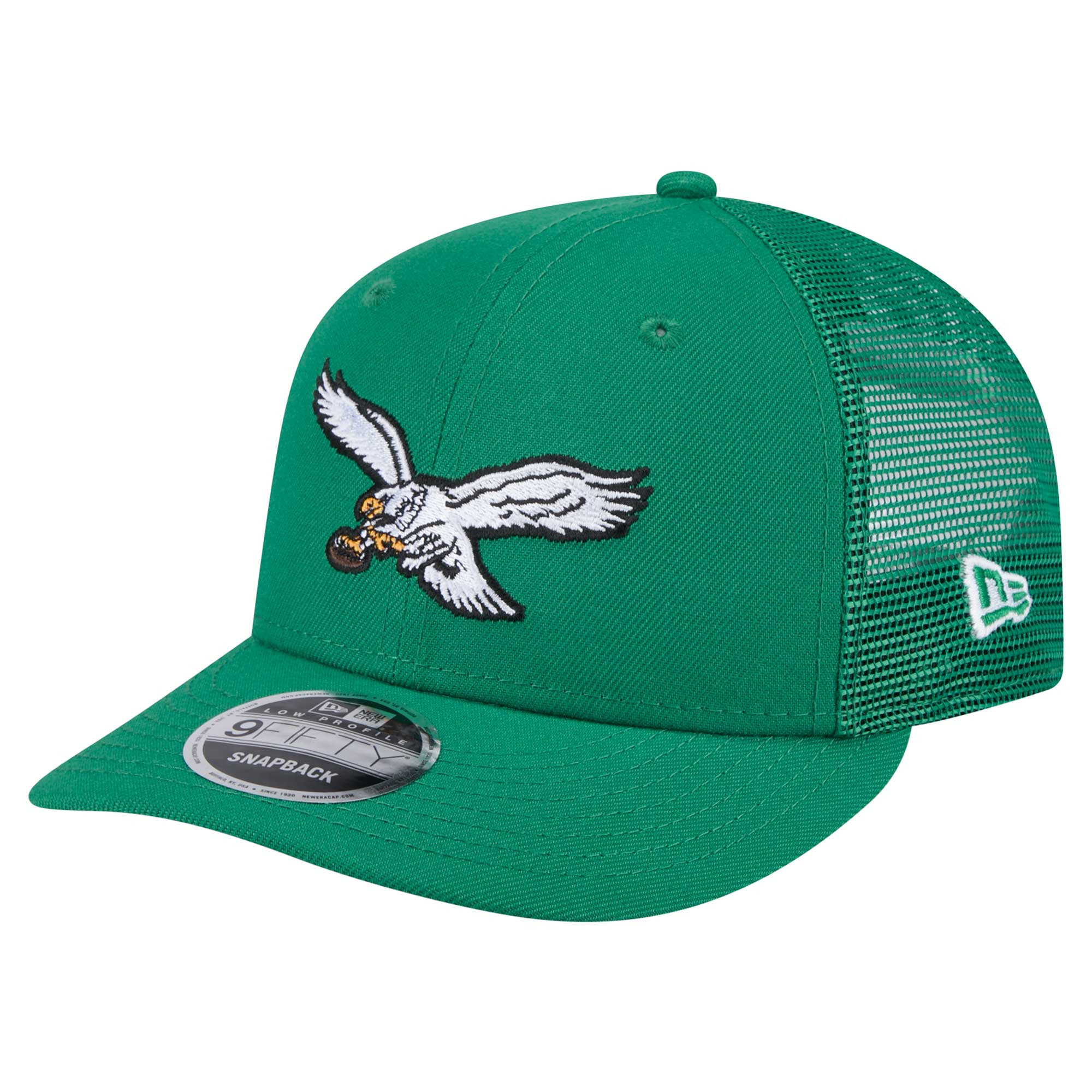 Men's New Era Kelly Green Philadelphia Eagles Low Profile 9FIFTY Snapback Hat | Fanatics