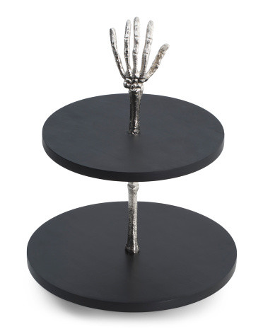 2 Tier Skeleton Hand Server | TJ Maxx