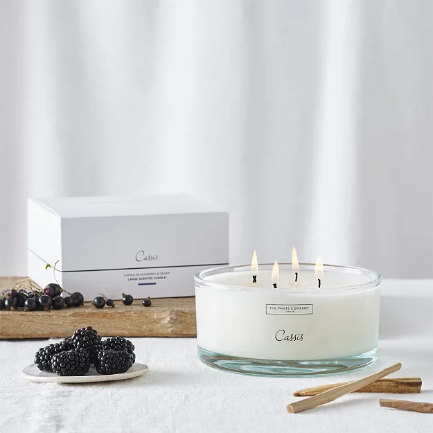 Cassis Large Candle | The White Company UK & ROW