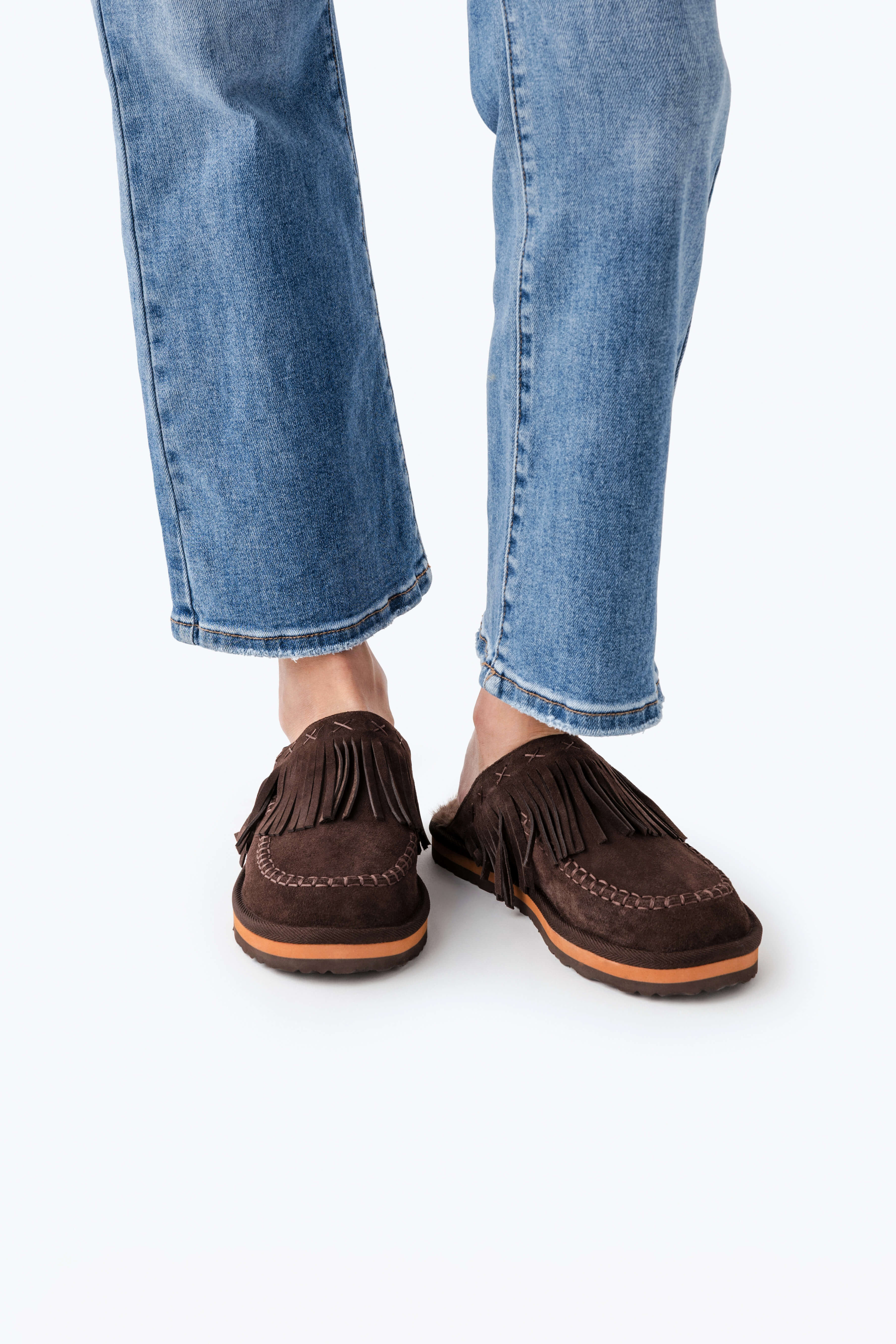 Free People Fallon Fringe Mule | Social Threads
