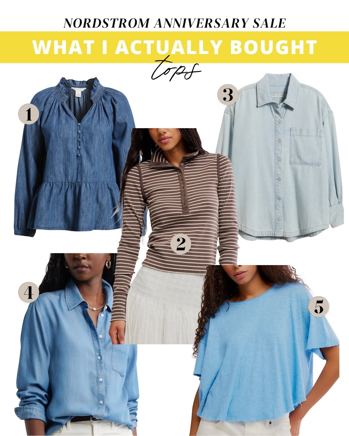 The tops that made it home💛 Nordstrom Anniversary Sale! #nsale

#LTKSaleAlert #LTKootd