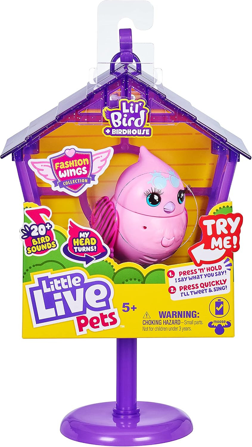 Little Live Pets - Lil' Bird & Bird House: Princess Polly | Linkable Bird Houses, New Moving Bird... | Amazon (US)