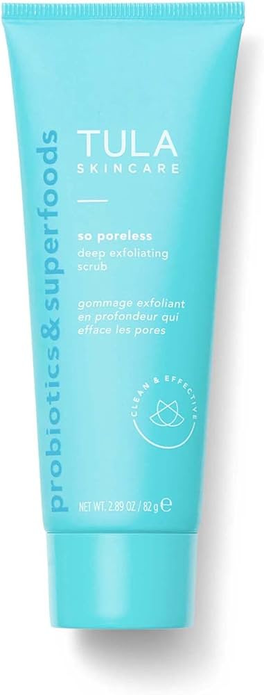 TULA Skin Care So Poreless Exfoliating Blackhead Scrub - Powerful and Gentle Exfoliation, Refresh... | Amazon (US)