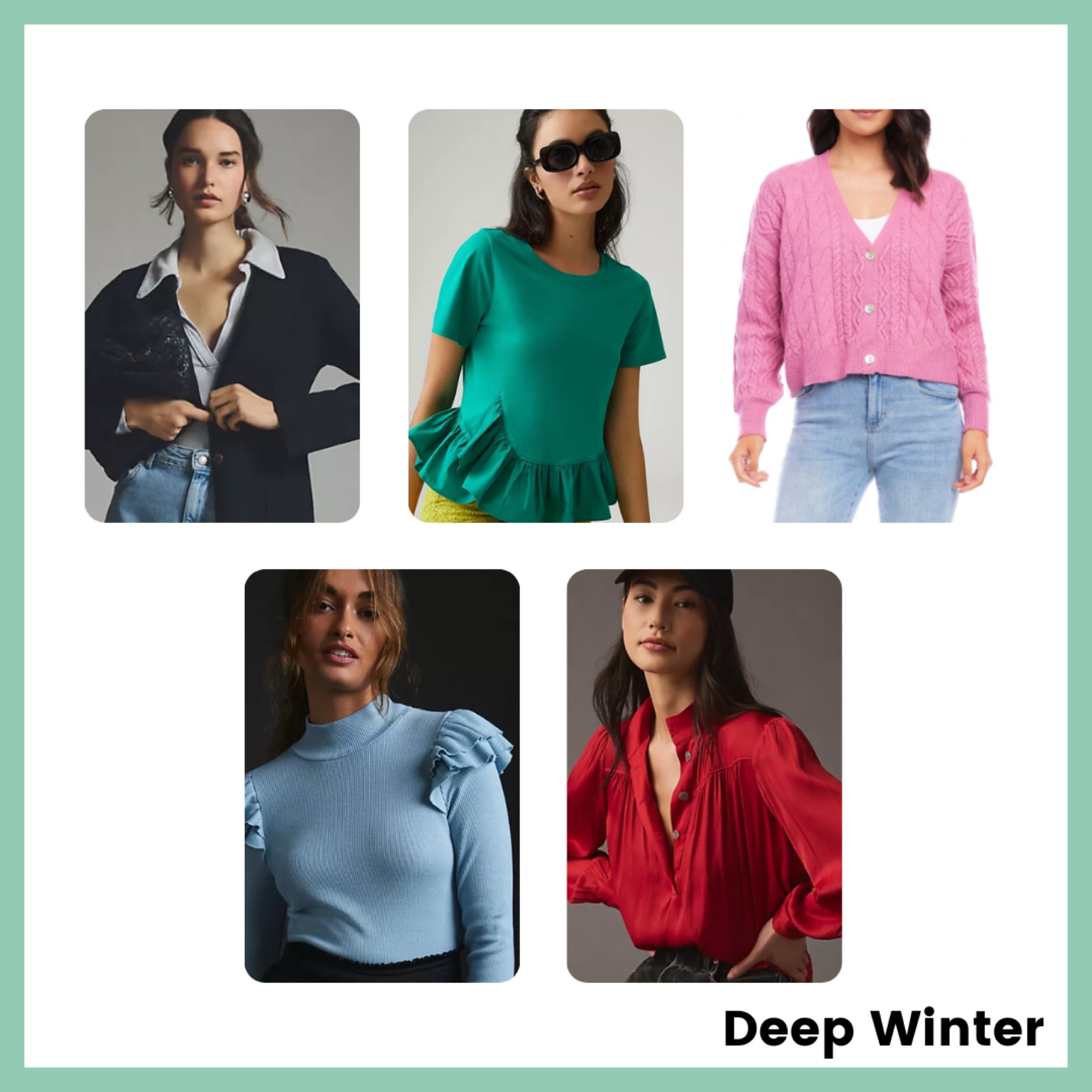 #deepwinterstyle #coloranalysis #deepwinter #winter

#LTKworkwear #LTKunder100 #LTKSeasonal