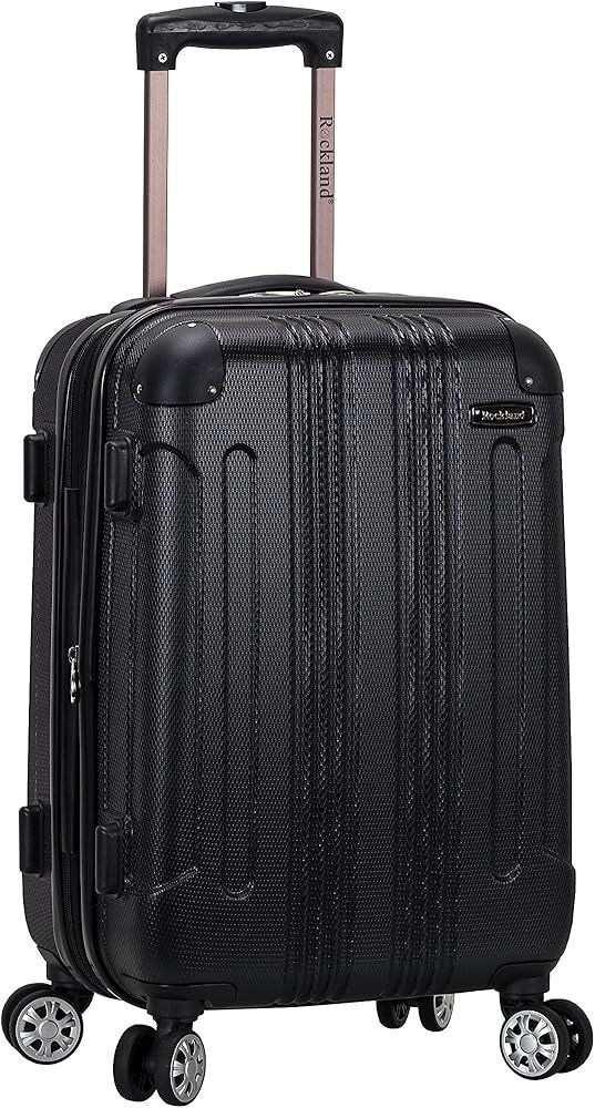 Rockland London Hardside Spinner Wheel Luggage, Black, Carry-On 20-Inch | Amazon (US)