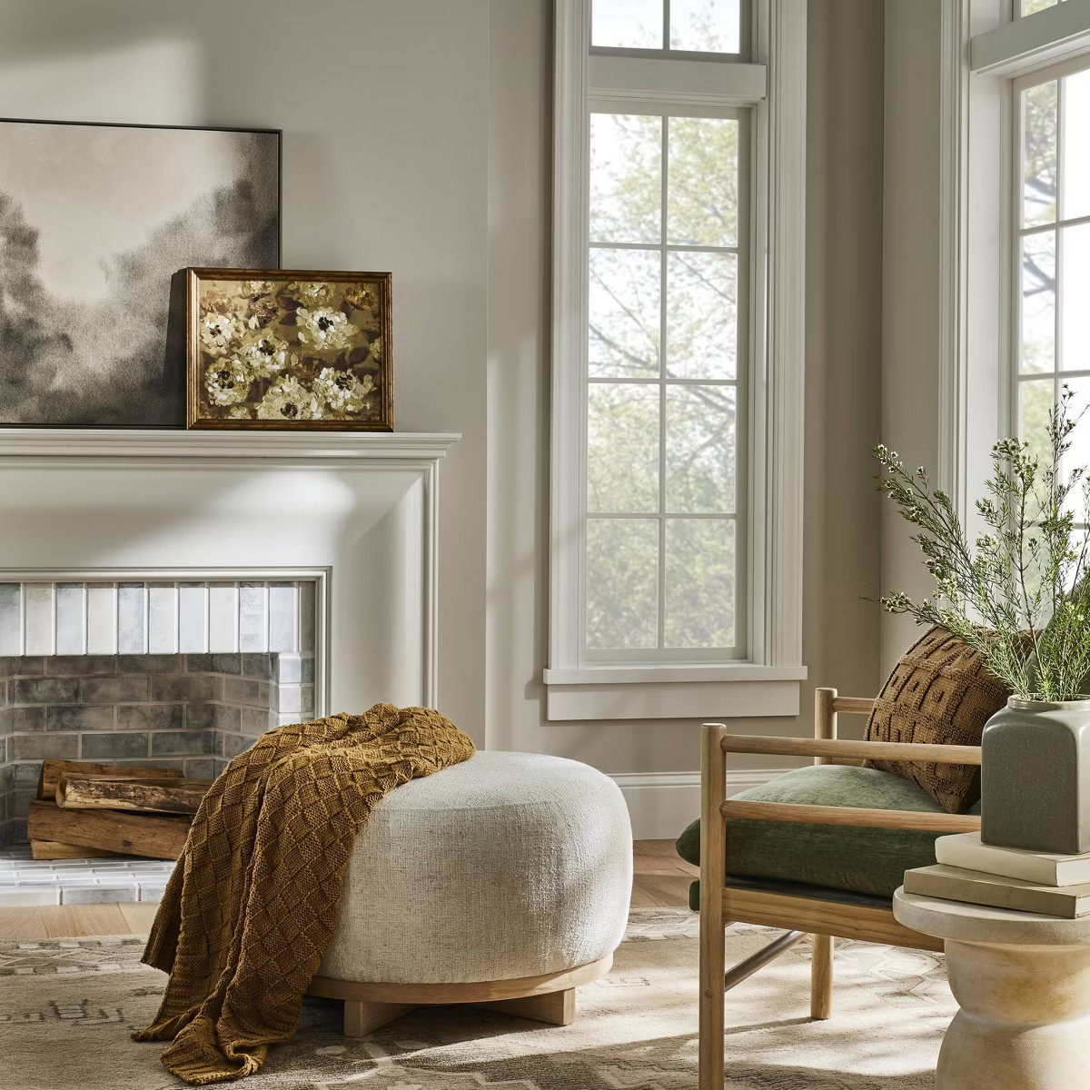 Checkered Knit with Neps Throw Blanket - Threshold™ designed with Studio McGee | Target