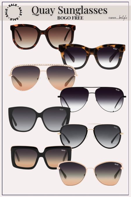 Quay Sunglasses - Buy one get one free - winter sunglasses - sunglass sale 

#LTKstyletip #LTKsalealert #LTKCyberweek