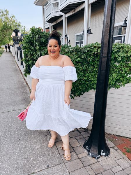 Plus size friendly date night outfit from Abercrombie! 💗 

I’m wearing a size XL in the dress! It has a smocked back and super flowy fit. I’m 5’2 and typically a size 2x or 18 for reference! 

Perfect outfit for date night, brunch with the gals, or vacation! 🥰

#LTKplussize #LTKstyletip