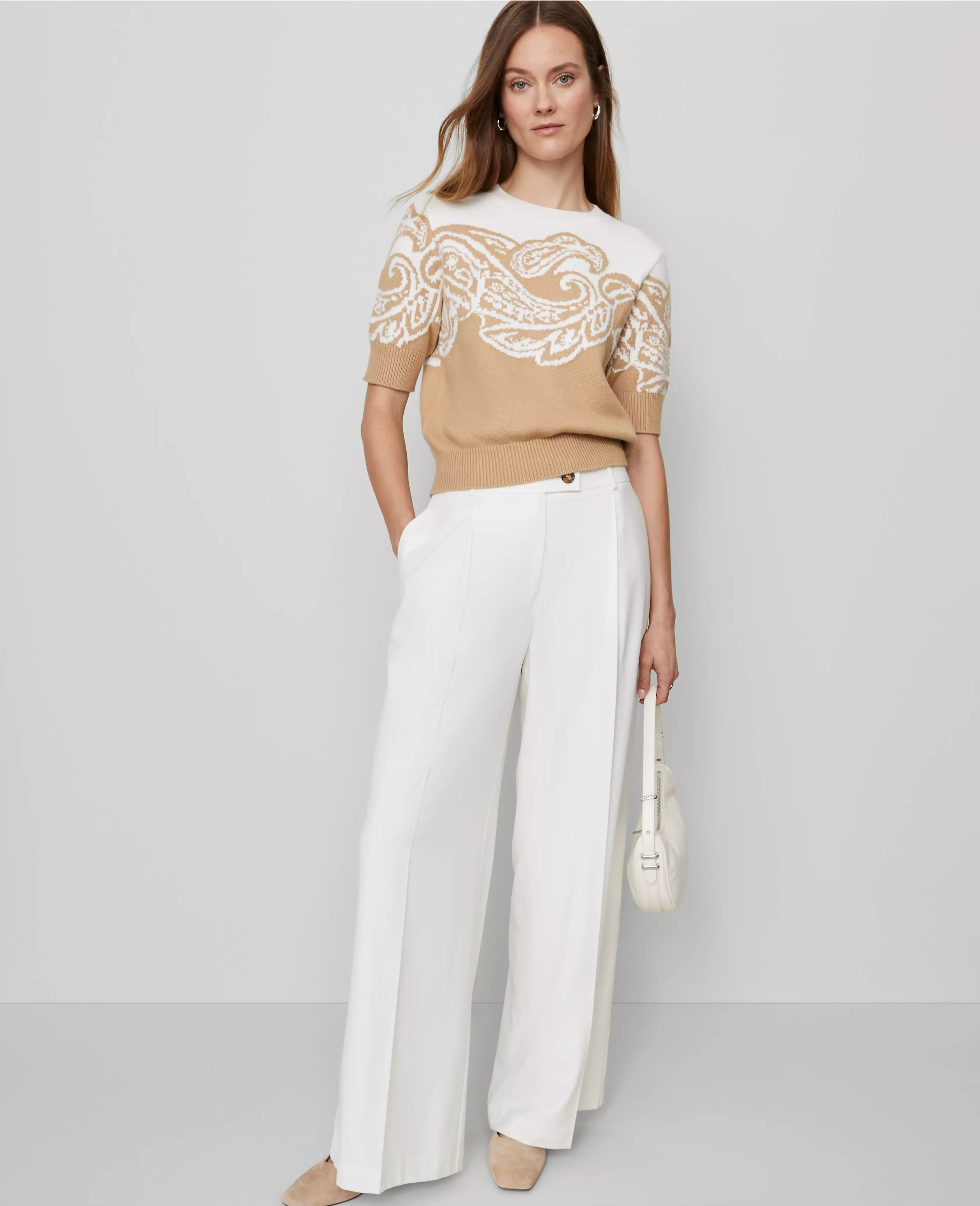 The Petite Modern Wide-Leg Trouser | Ann Taylor