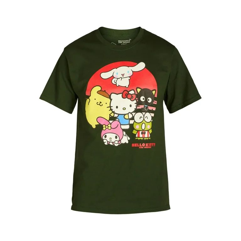 Hello Kitty and Friends Men's Graphic Tee with Short Sleeves, Sizes S-3XL | Walmart (US)