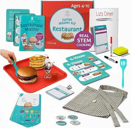 Tovla Jr. Real Restaurant Cooking Set for Kids | Montessori-Inspired STEM Kit for Ages 4+ | Hands... | Amazon (US)