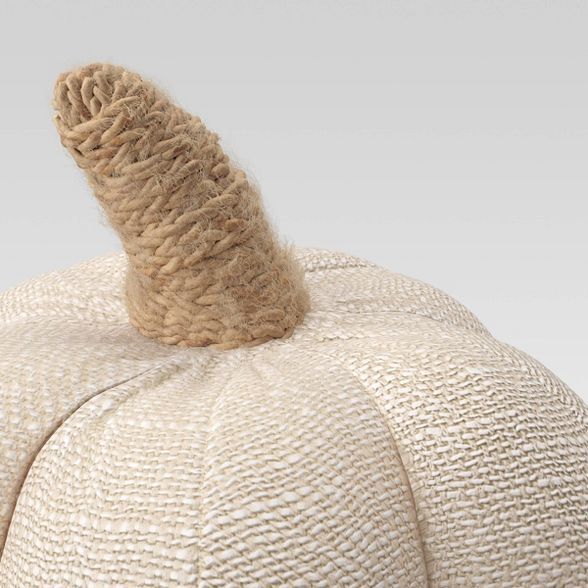 4" x 4" Fabric Pumpkin Figurine Cream - Threshold™ | Target