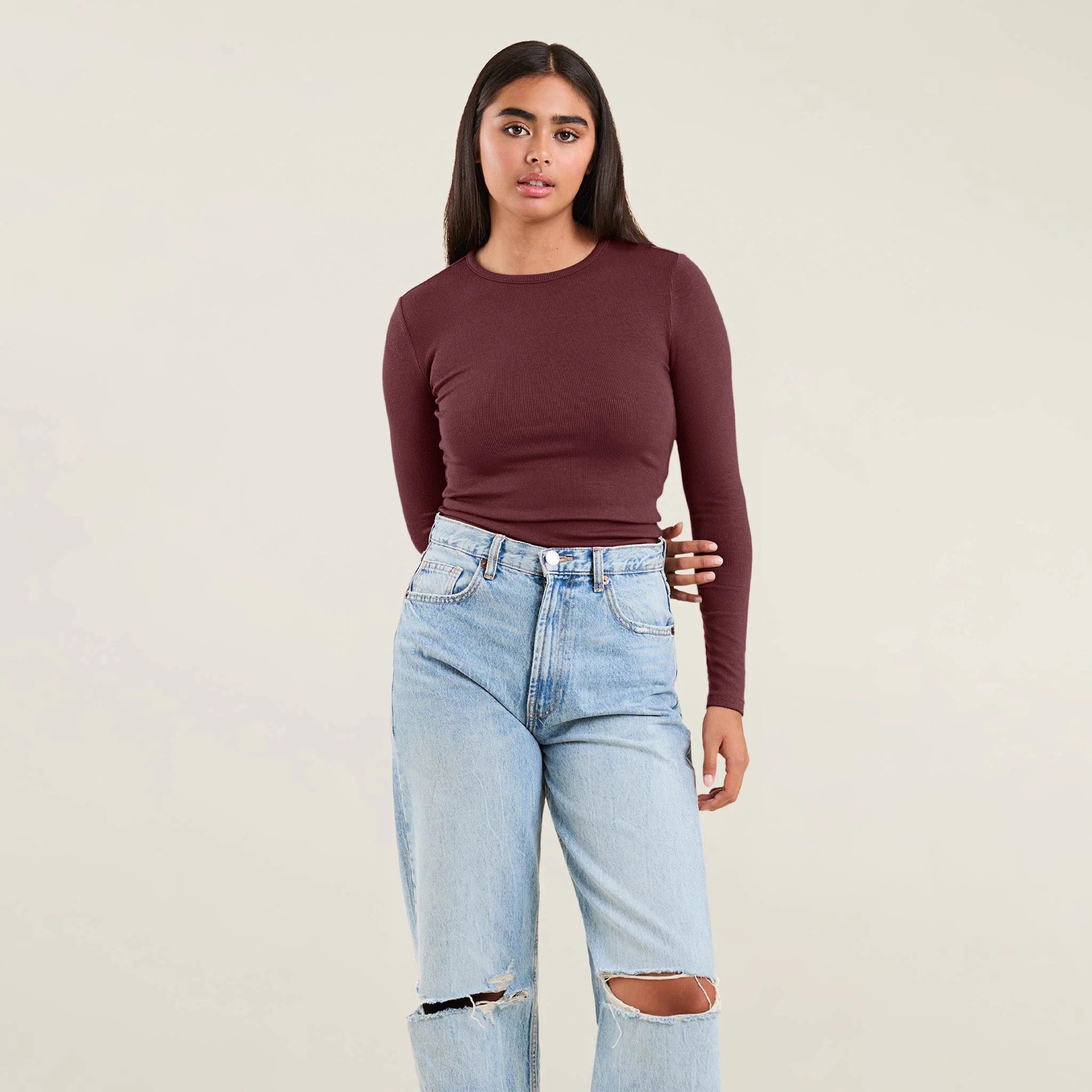 Slinky Rib Shirt | nuuds