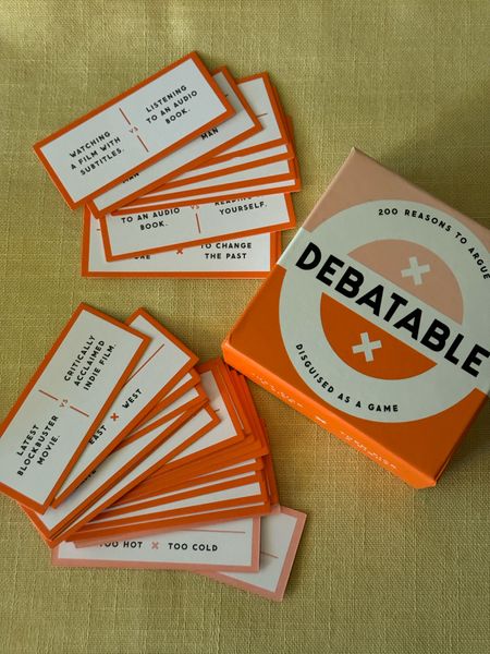 Debatable- the most fun game to play with someone to discuss things !!! 