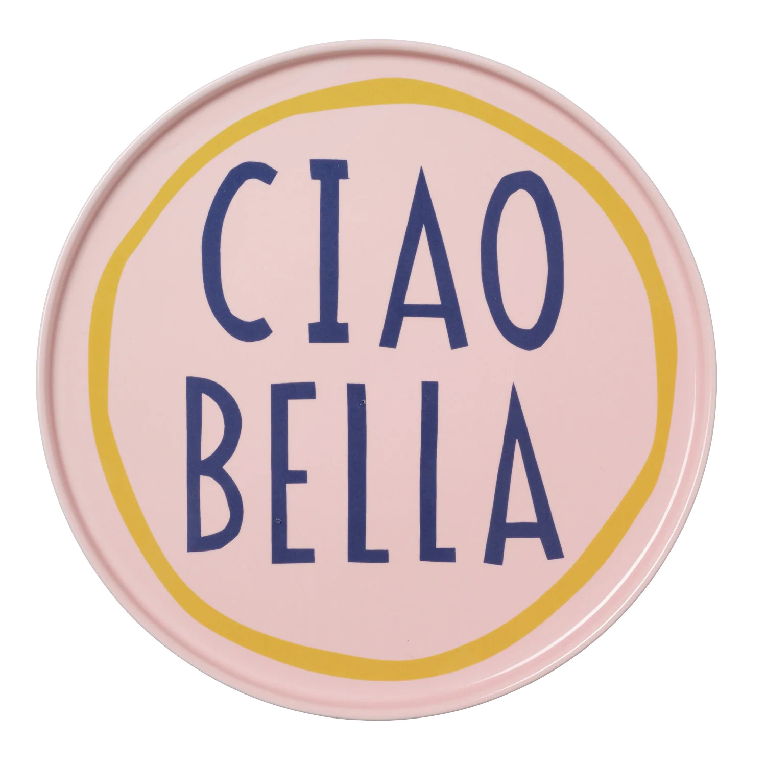 Pink Ciao Bella Plate | In The Roundhouse