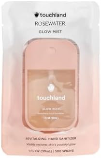 Touchland Glow Mist Revitalizing Hand Sanitizer Spray, Rosewater scented, 1FL. OZ. Travel Size | Amazon (US)