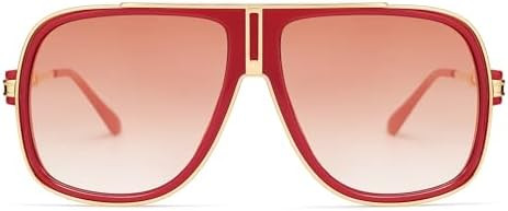 Retro Aviator Sunglasses for Women Men Oversized 70s 90s Square Womens Mens Sunnies AP3683 | Amazon (US)