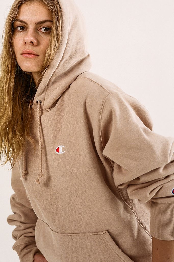 Champion Classic Logo Patch Hoodie Sweatshirt | Urban Outfitters (US and RoW)