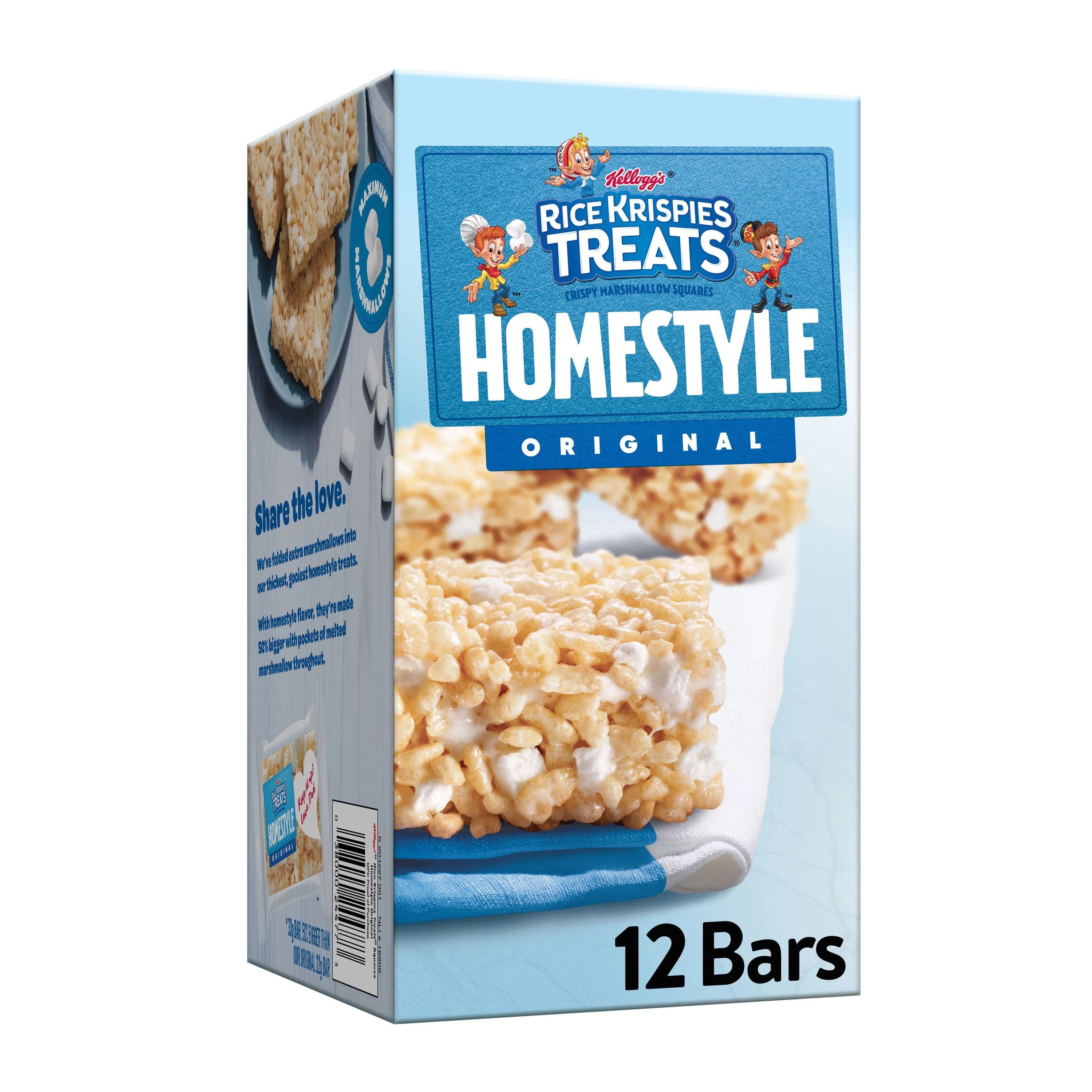 Kellogg's Rice Krispies Treats Marshmallow Snack Bars, Original, 12 Ct, 13.96 Oz, Box | Walmart (US)