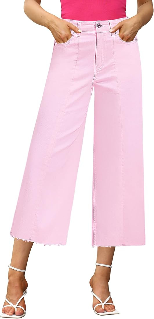 GRAPENT Womens Capris for Summer Women's Capris Capri Jeans Women Stretch High Waisted Jeans for ... | Amazon (US)