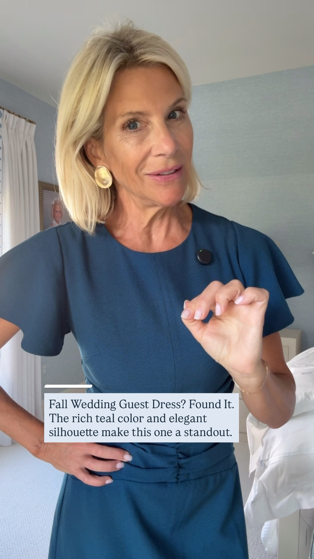 This gorgeous teal dress is perfect for Thanksgiving dinner or a fall wedding! The flattering ruching is beautiful, and a little forgiving after that turkey dinner. 😉

👩‍💻 LTK PRO TIPS
❤️ Heart = Support my posts ;-)
🔖 Save = Get sale & restock alerts for the things you love!
📋 Lists = Keep favorites organized (List ideas: Christmas, Birthdays, and Vacations!)
📲 Share = Send lists and products to a friend (or your daughters like me).
💬 Comment = Ask me anything, and I’ll answer. ;-)

#LTKOver40 #LTKootd #LTKWedding