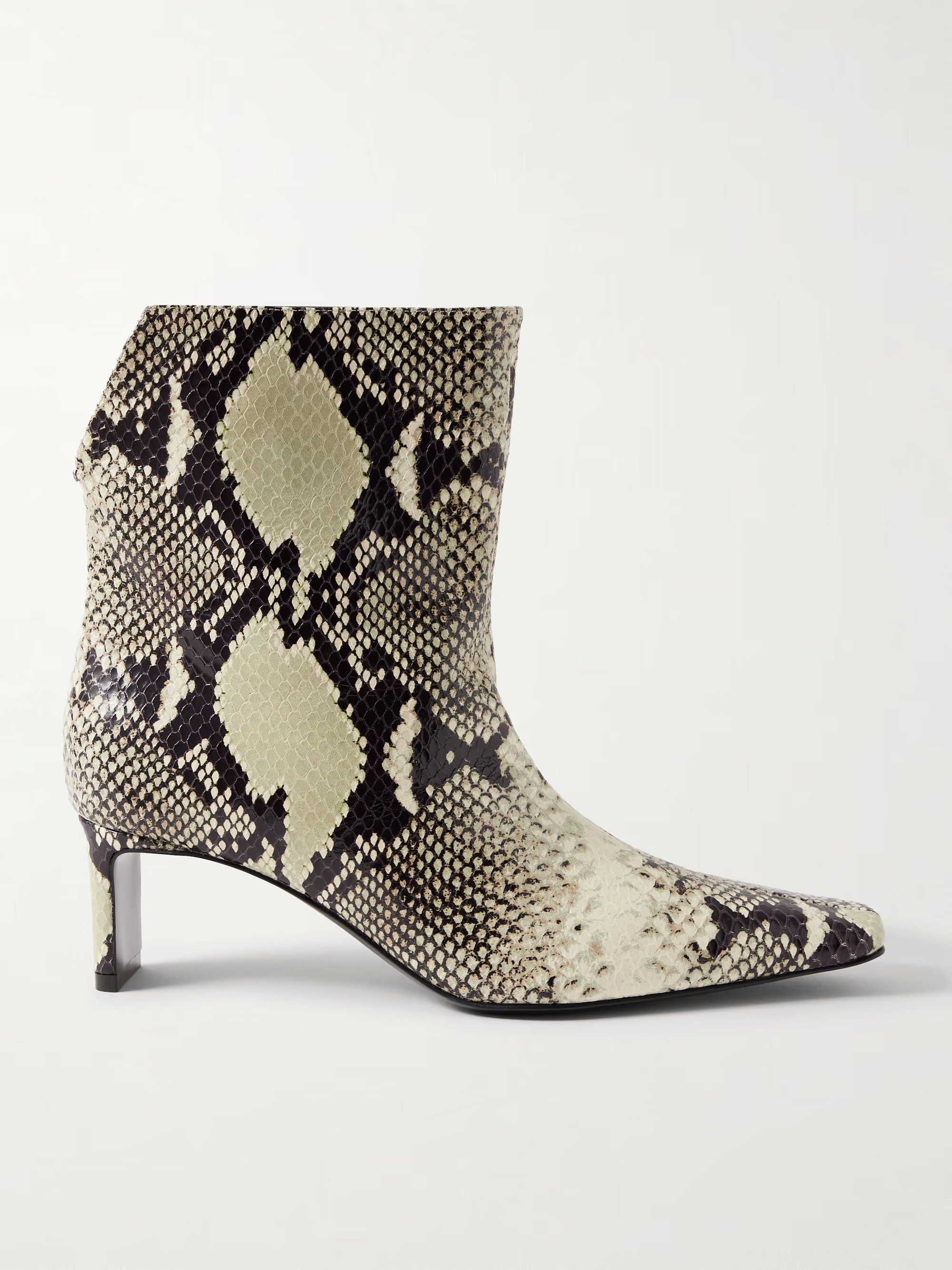 Ona snake-effect leather ankle boots | NET-A-PORTER (US)