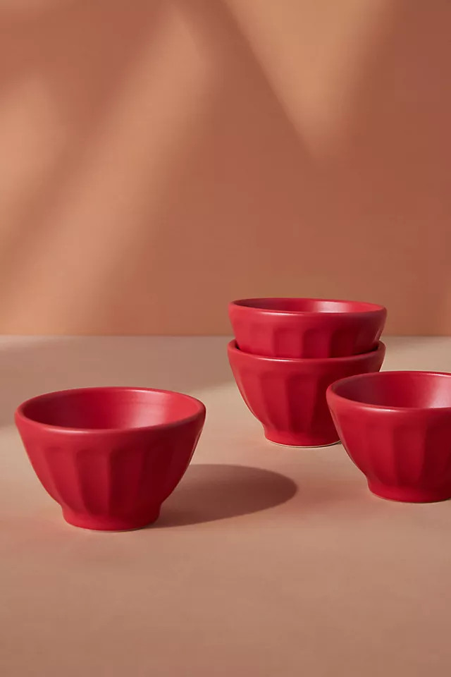 Mini Matte Latte Bowls, Set of 4 | Anthropologie (US)