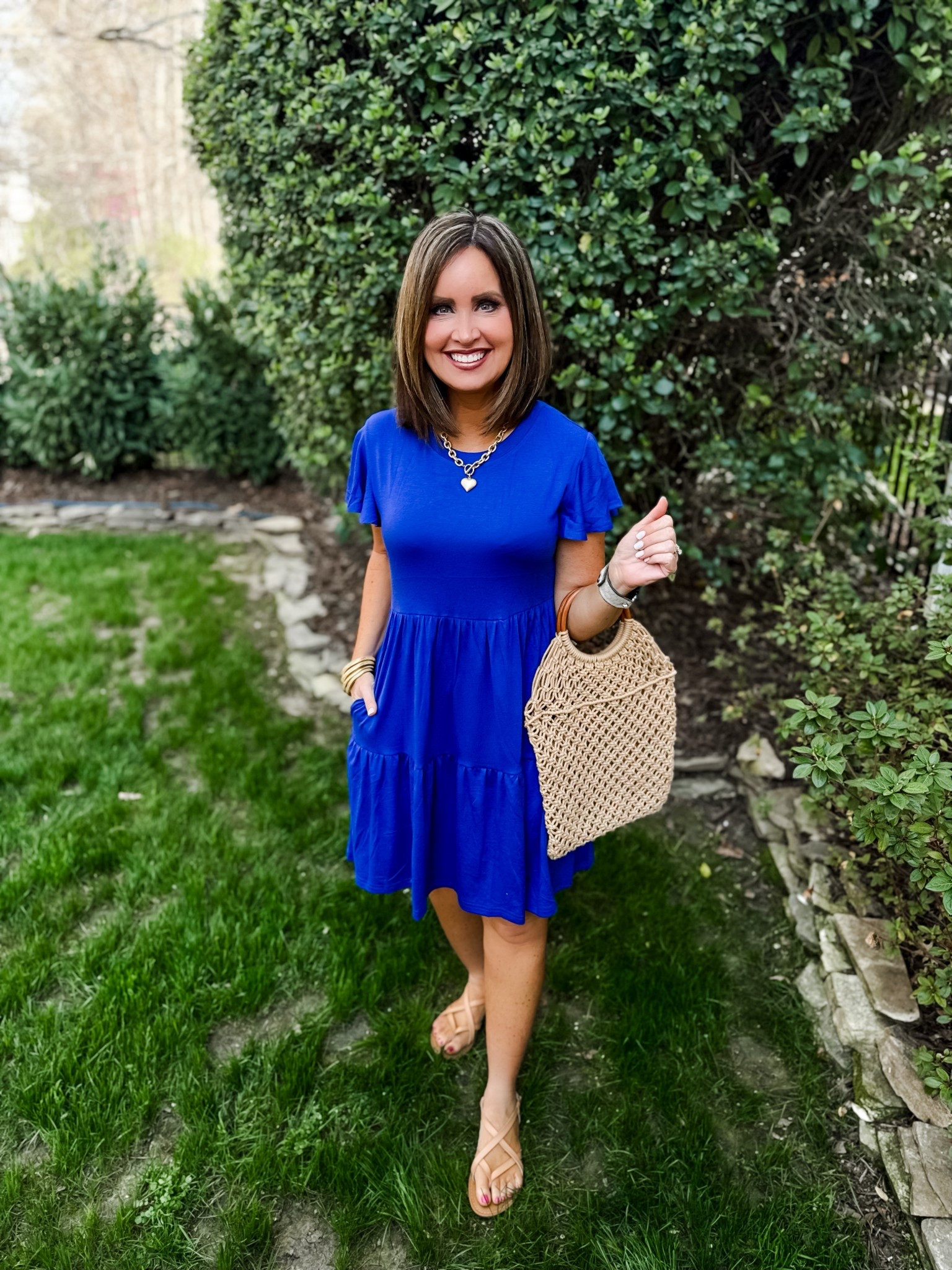 Amazon spring sale 
Size up in dress (wearing a medium)

#LTKStyleTip #LTKOver40 #LTKSaleAlert