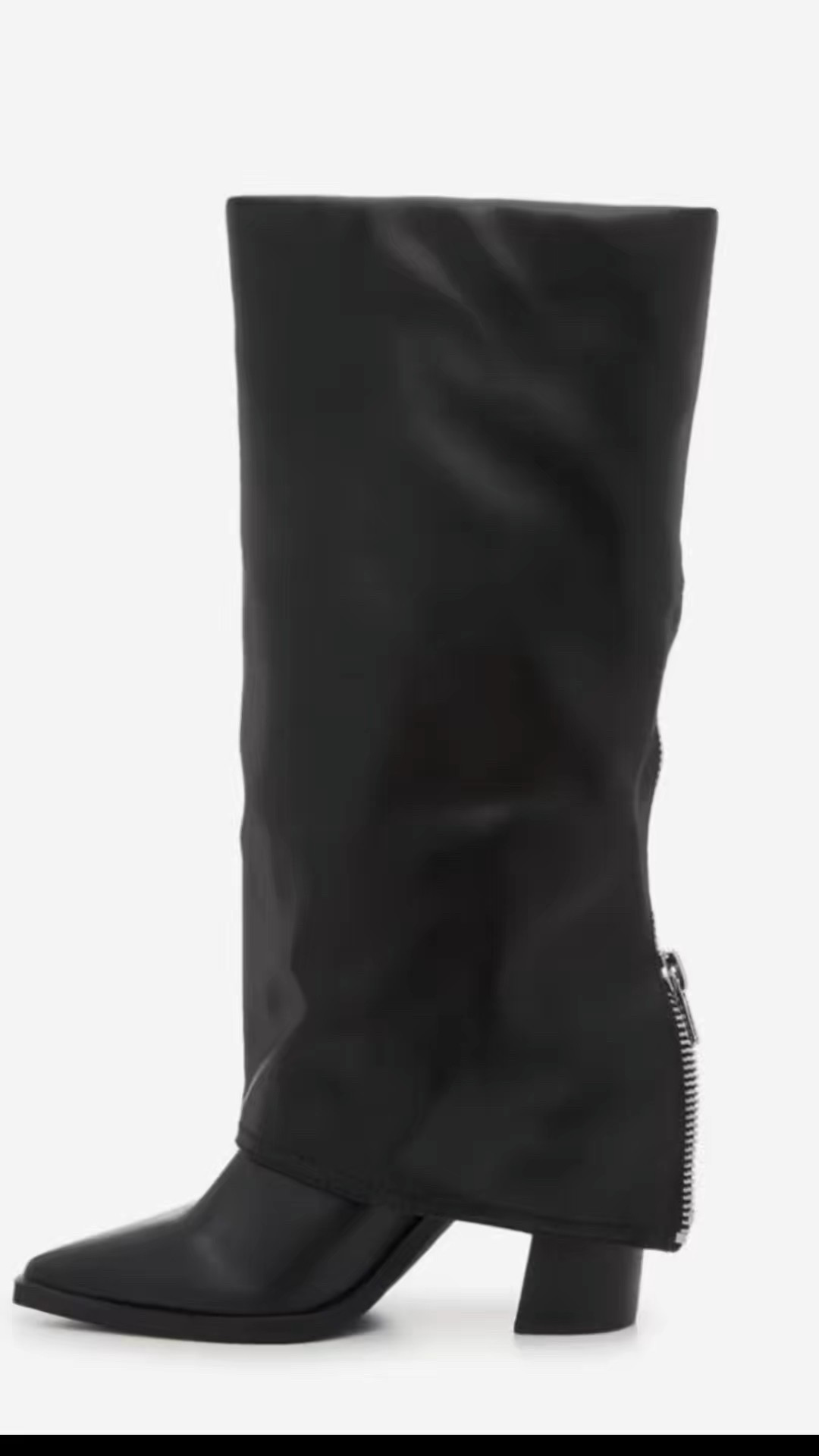 Slouch style boots with decorative back zipper. Sale! 

#LTKShoeCrush #LTKSeasonal #LTKSaleAlert