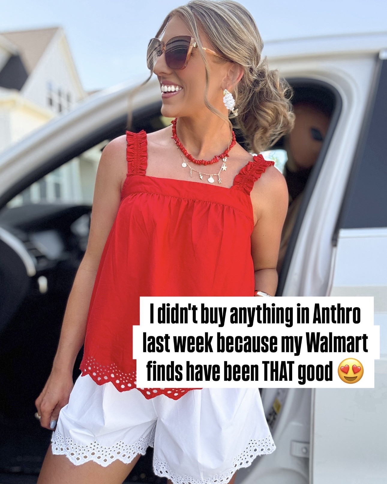 Walmart fashion has been absolutely unreal lately 😍👏🏼 Like… how am I finding dresses, matching sets, graphic tees, beachy sandals, and the cutest summer outfits for these prices?! Everything in this roundup looks SO much more expensive and is giving major Anthro, boutique, and coastal summer vibes without the price tag.

From the eyelet details and smocked dresses to the cutest beach-ready maxi dresses, comfy shorts, graphic tees, and statement sandals… Walmart understood the assignment this season ☀️✨ So many of these pieces are under $30 and several are restocks that always sell FAST.

Which look is your favorite?! I genuinely don’t think I could pick just one 🤍 Linking every outfit and accessory!

#WalmartFashion #WalmartFinds #AffordableFashion #SummerOutfits #AnthroVibes #CoastalStyle #BeachVacationOutfits #EverydayStyle #WalmartStyle #CuteSummerOutfits #VacationStyle #GraphicTees #MidiDress #MaxiDress #EyeletDetails #MatchingSets #SummerFashion #OOTD #AffordableStyle #FashionFinds #CasualChic #ResortStyle #BoutiqueStyle #WomenFashion #SummerWardrobe

#LTKootd #LTKPetite