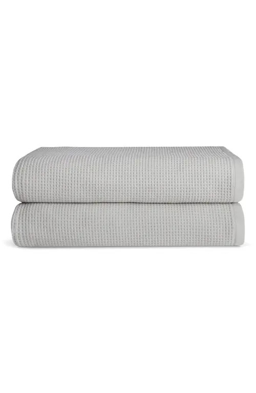 Cozy Earth Waffle Bath Sheet in Light Grey at Nordstrom | Nordstrom