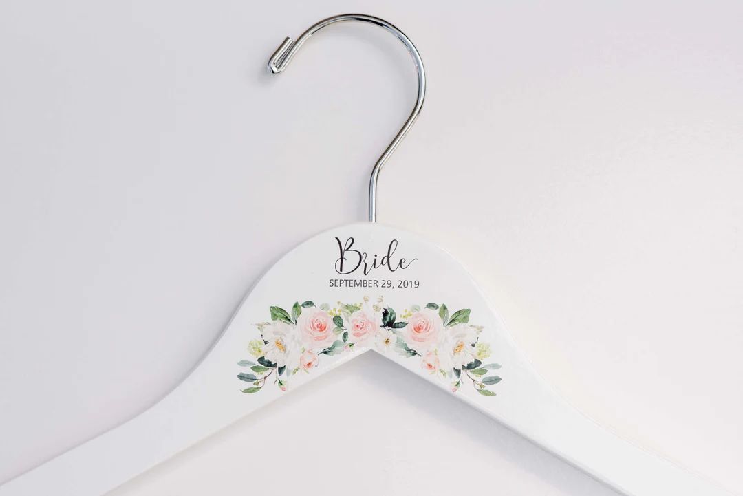Personalized Bride Hanger - Wedding Dress Hanger - Bridal Dress Hanger - Bridal Shower Gift #PH10... | Etsy (US)