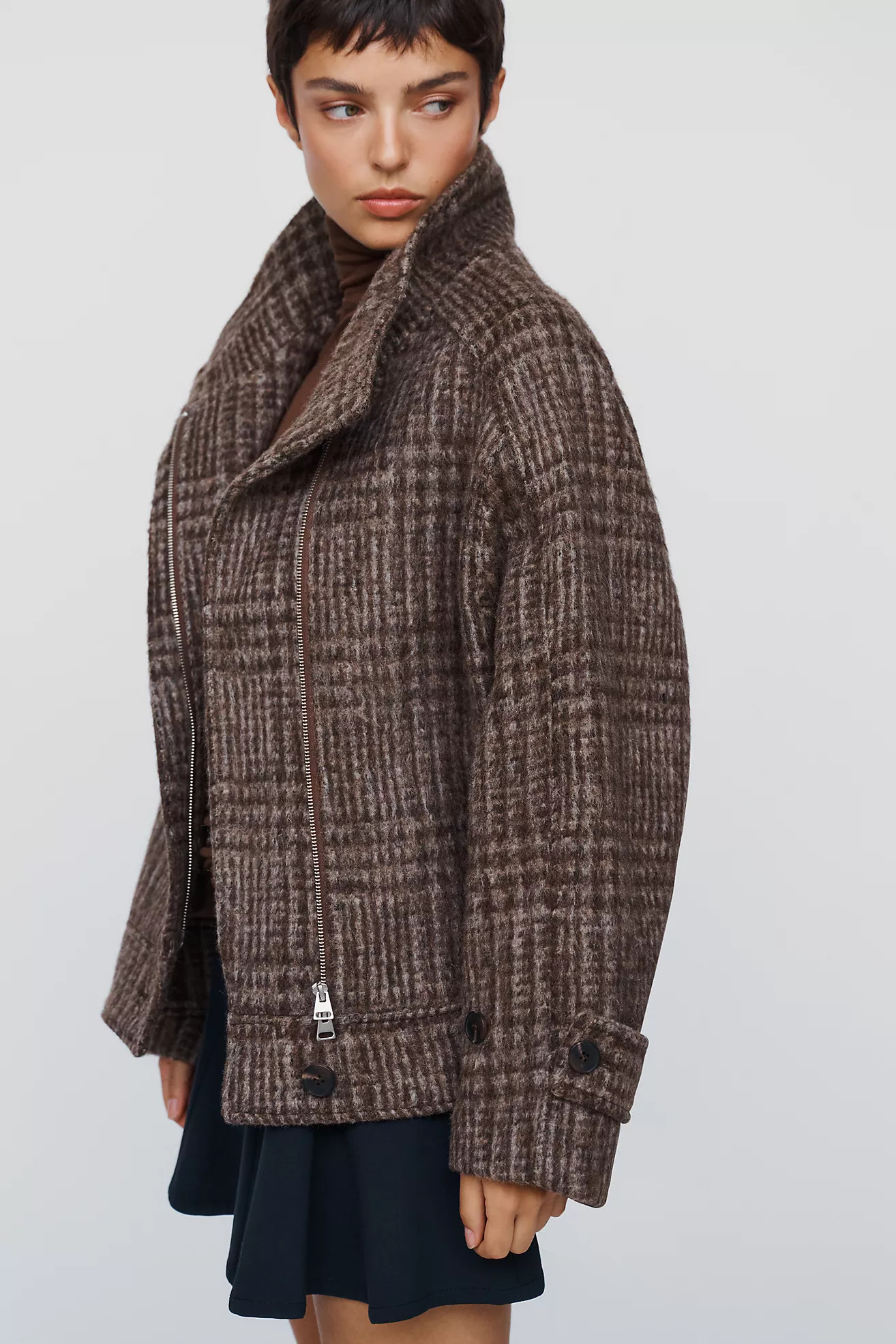 Maeve Funnel-Neck Coat | Anthropologie (US)