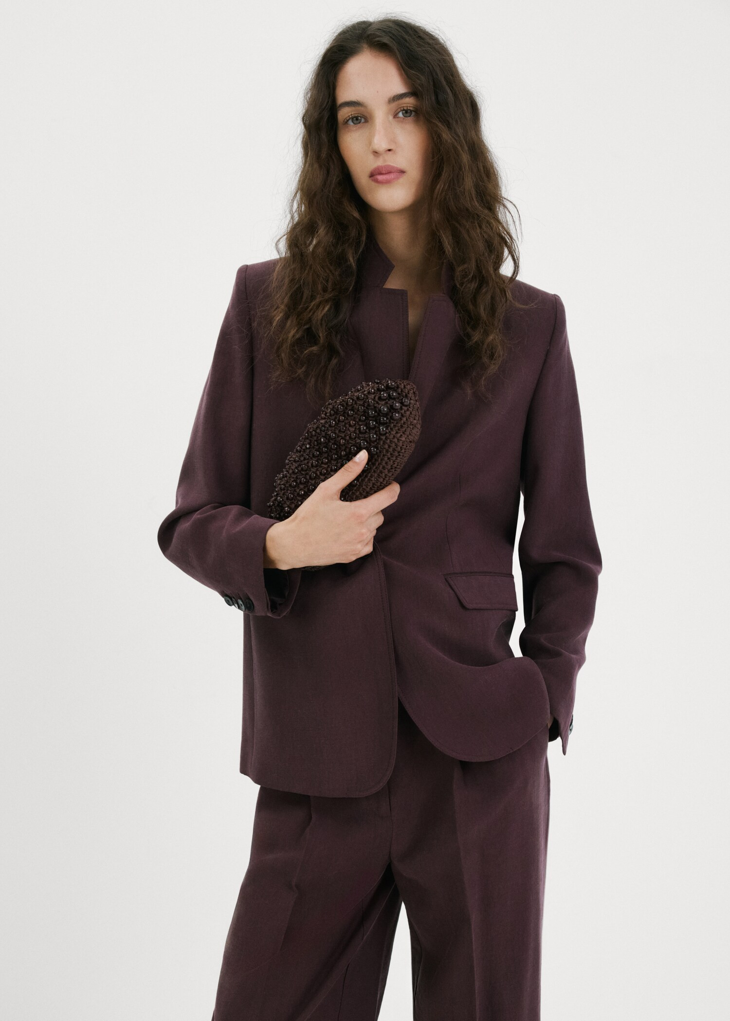Natural fibre tote bag | MANGO (UK)