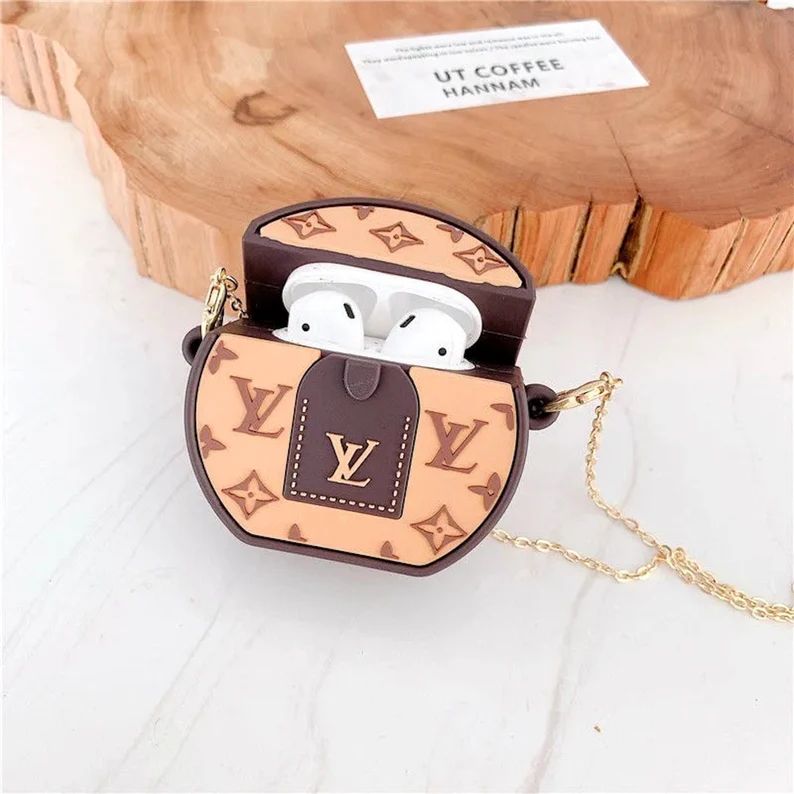 Cute LV Chain Handbag Inspired Luxury Brand AirPods 1 2 Pro | Etsy | Etsy (US)