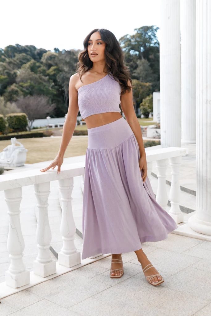 August Maxi Skirt - Lilac | Petal & Pup (US)