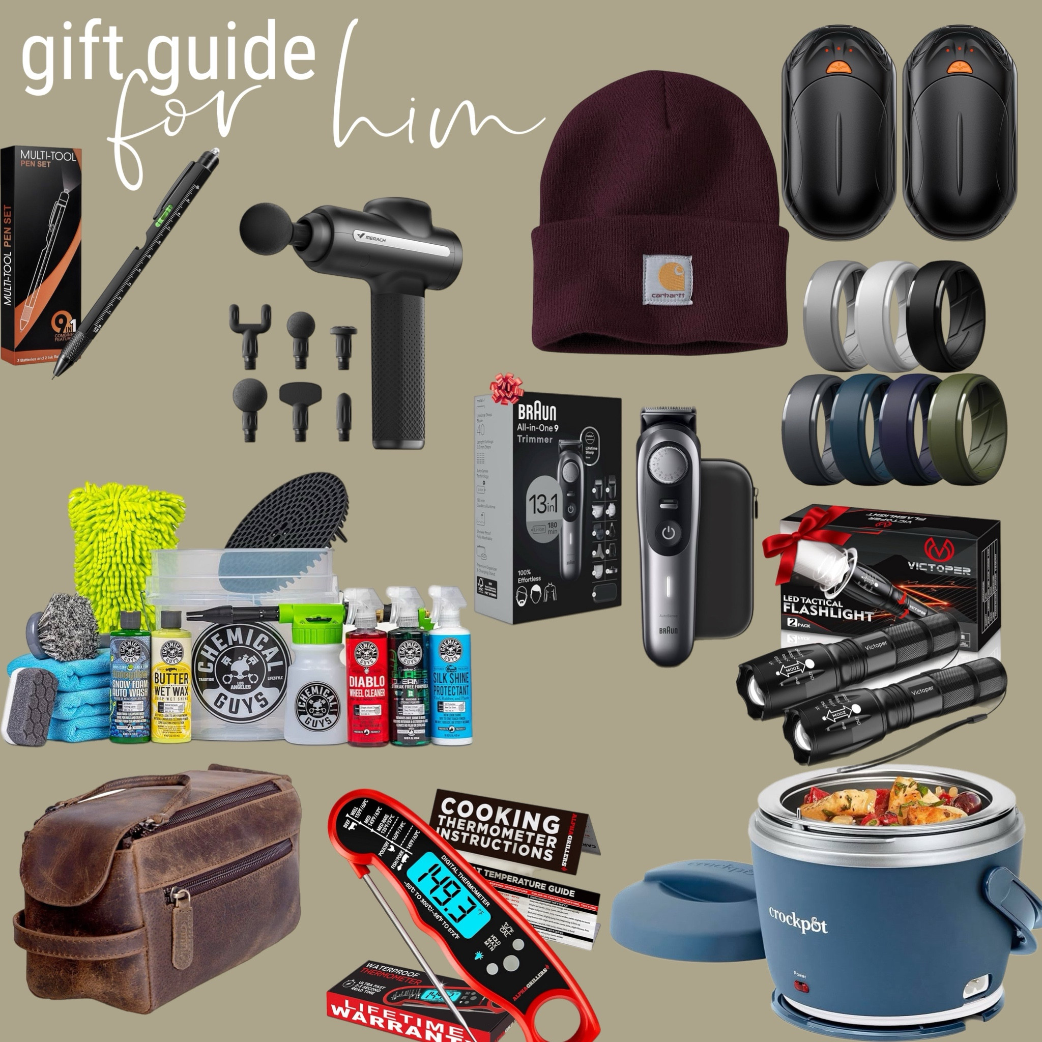 Gift guide for him with some stocking stuffer ideas 🎄

#LTKGiftGuide #LTKHoliday