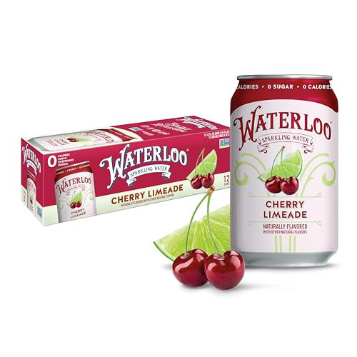 Waterloo Sparkling Water, Cherry Limeade Naturally Flavored, 12 Fl Oz Cans (Pack of 12) – Zero Calories and Zero Sugar or Sweeteners | Amazon (US)