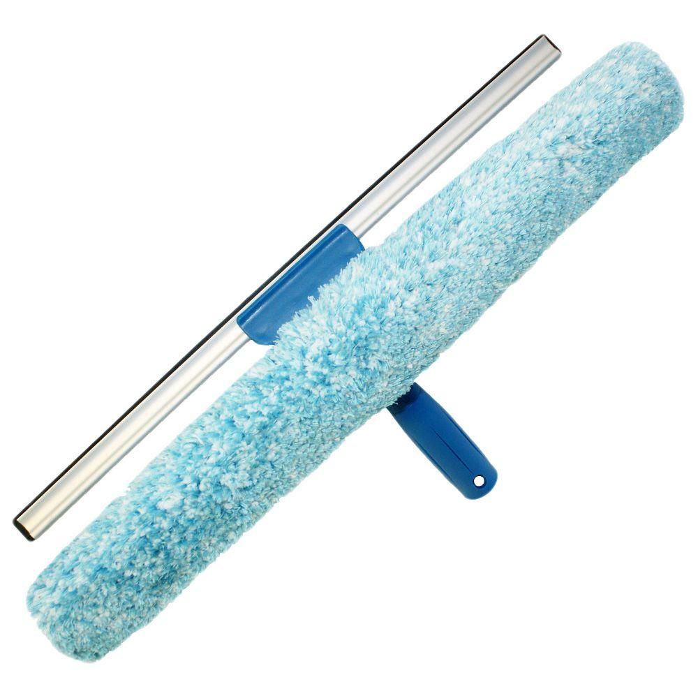 18 in. Microfiber Combi Window Squeegee Scrubber | The Home Depot