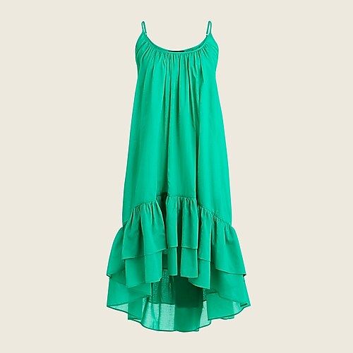 Voile clea ruffle dress solids | J.Crew US