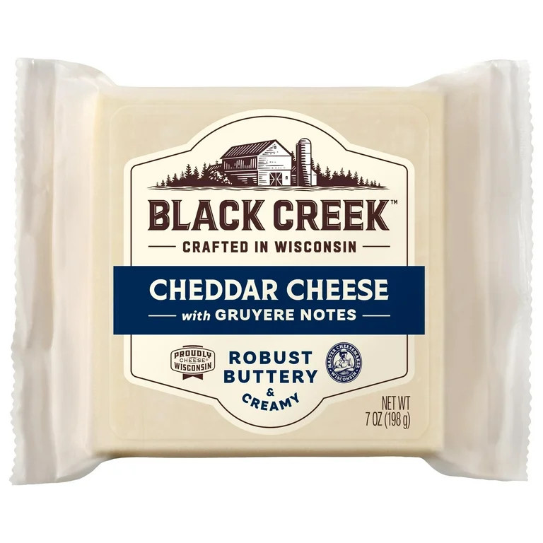 Black Creek® Cheddar Cheese with Gruyere Notes 7 oz Square | Walmart (US)
