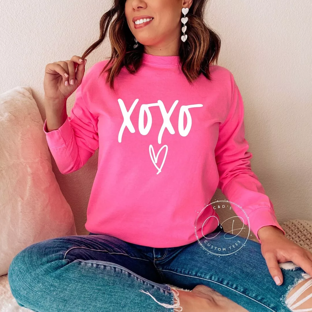 Valentines Sweatshirt, Watercolor Hearts Valentine Sweatshirt, Valentine  Graphic Tee, Womens Valentines Sweatshirt - Excoolent in 2023